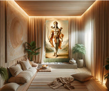 Load image into Gallery viewer, Leonardo da Vinci-Inspired Rama Portrait on Canvas-04