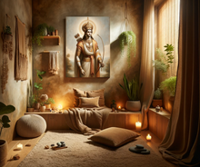 Load image into Gallery viewer, Leonardo da Vinci-Inspired Rama Portrait on Canvas-07