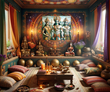 Load image into Gallery viewer, Leonardo da Vinci-Inspired Rama Portrait on Canvas-08