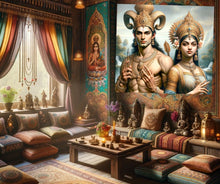 Load image into Gallery viewer, Leonardo da Vinci-Inspired Rama Portrait on Canvas-06