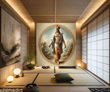 Load image into Gallery viewer, Leonardo da Vinci-Inspired Rama Portrait on Canvas-05