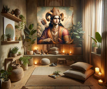 Load image into Gallery viewer, Leonardo da Vinci-Inspired Rama Portrait on Canvas-03