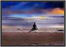 Load image into Gallery viewer, Meditation wall décor Black Framed Picture Poster -1